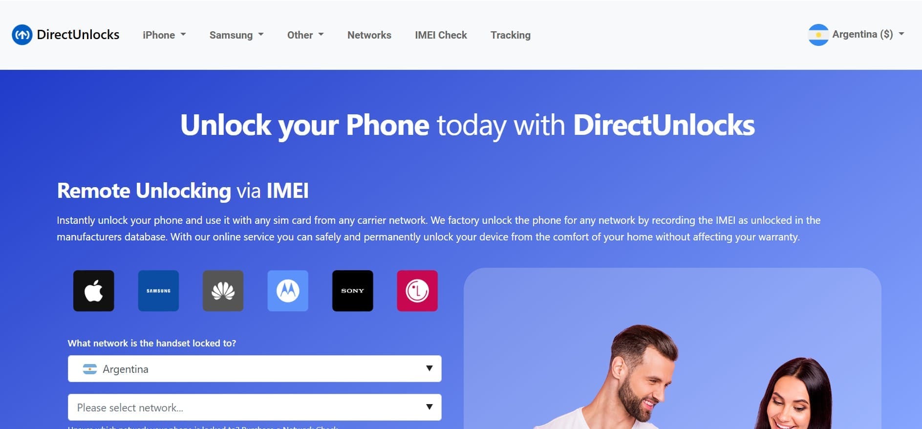 site to unlock phones