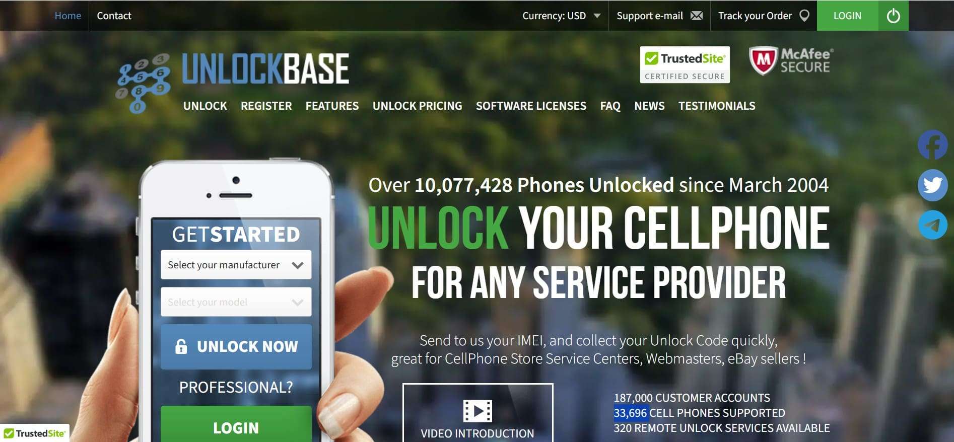 unlock phone website
