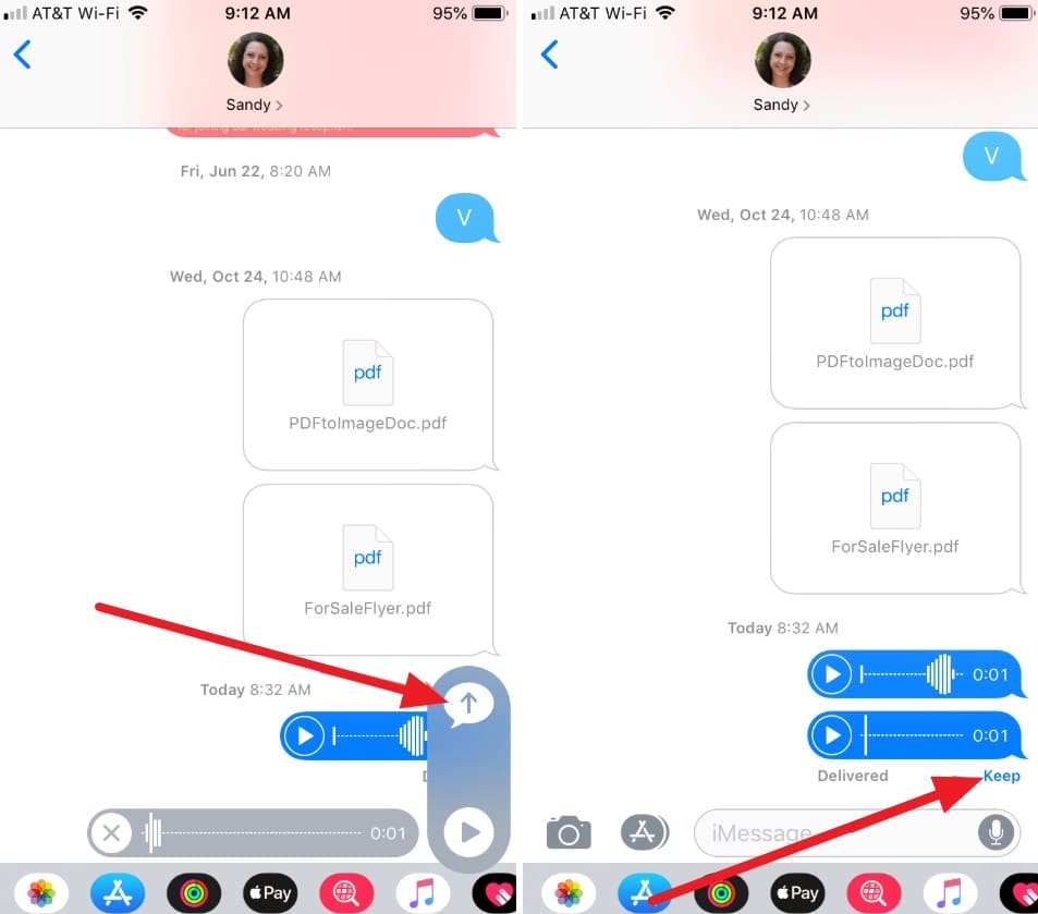 keep the messages on iphone