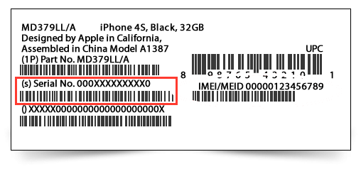 find iphone from serial number