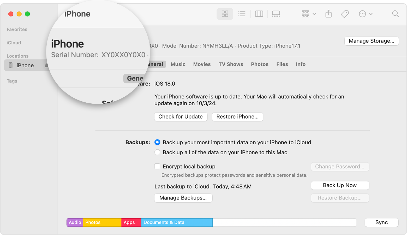 track iphone with serial number