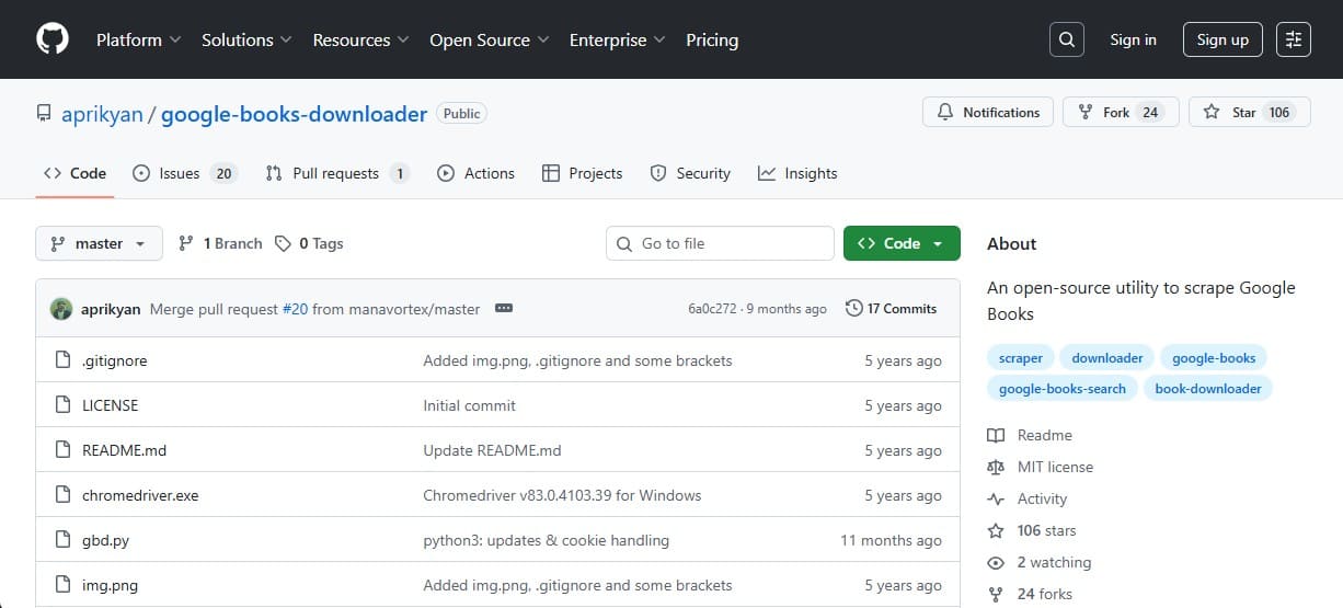 google books downloader github tool