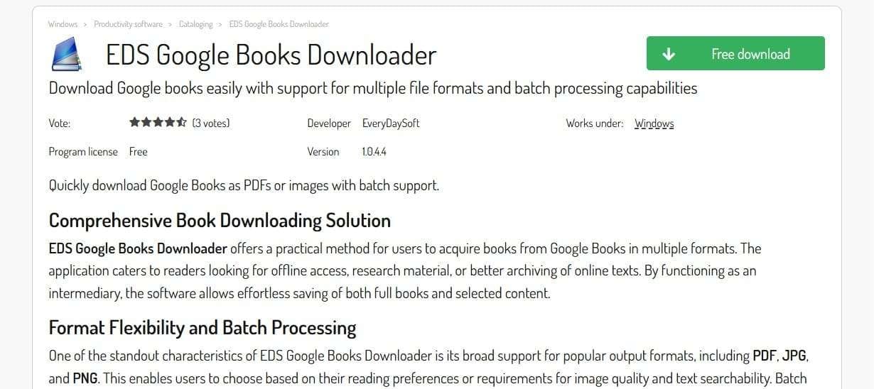 google books downloader eds