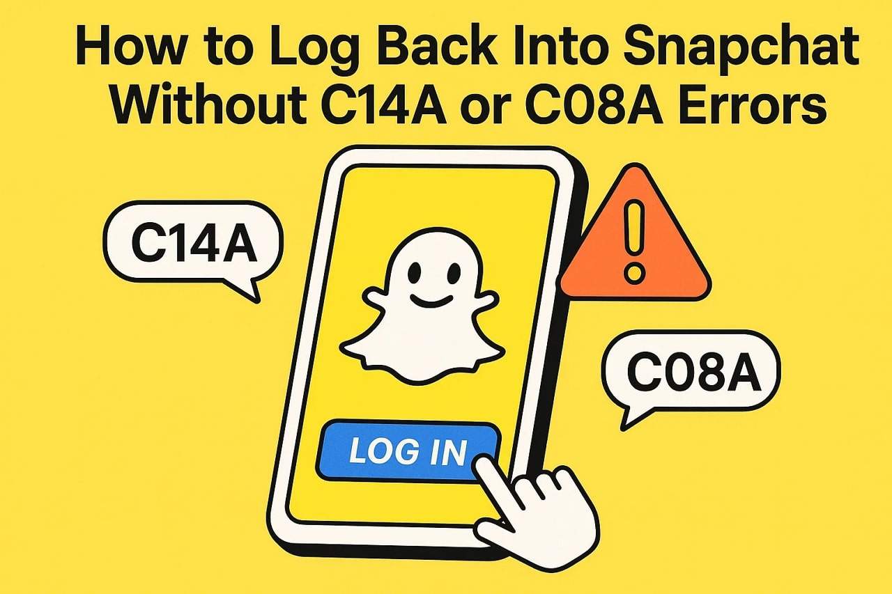 How to Log Back into Snapchat (Fix Support Code C14A / C08A Errors)