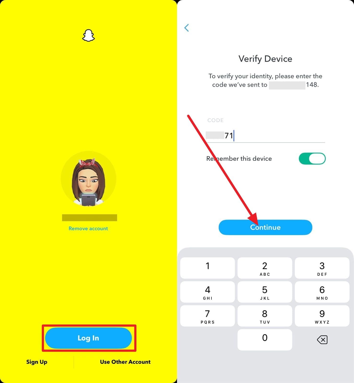 how do i log into snapchat
