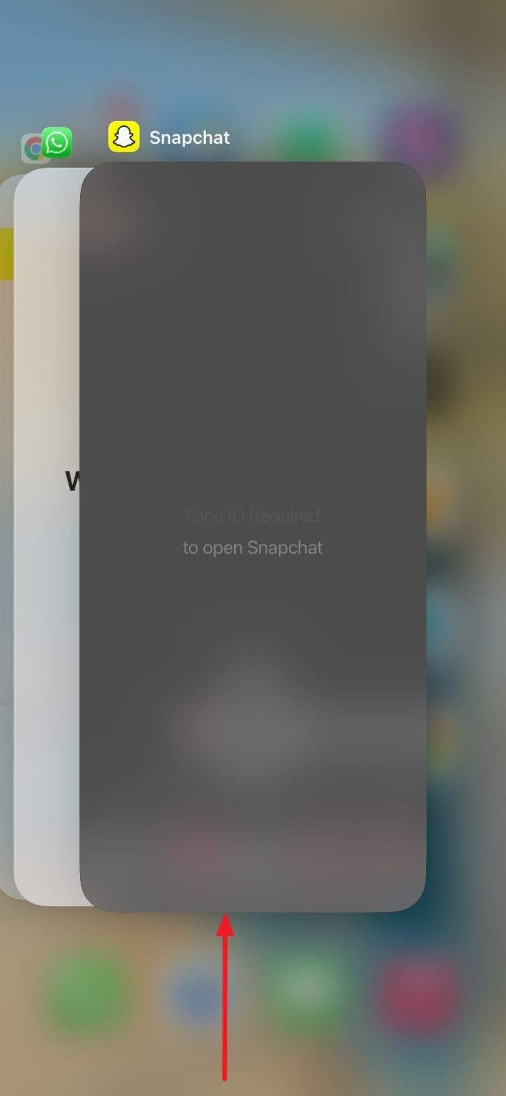 restart snapchat app on ios