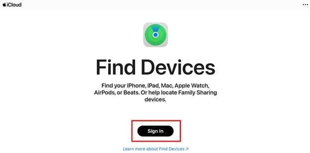sign in to find devices