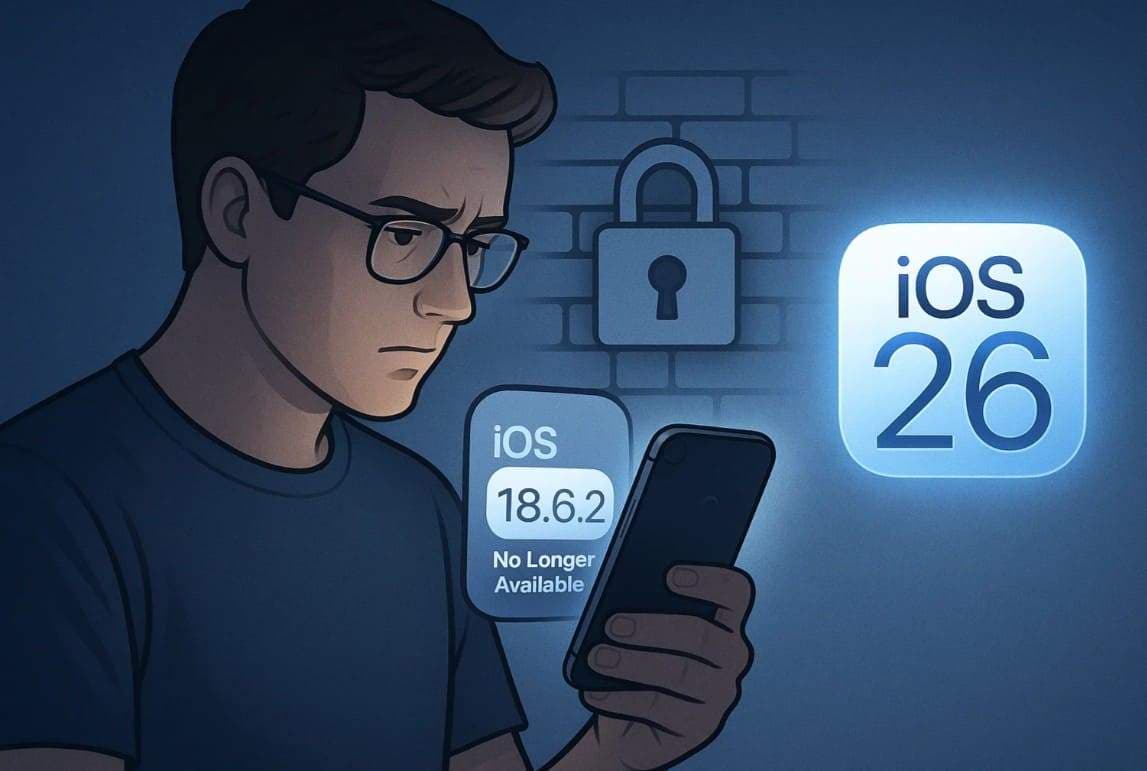 why apple stops signing ios 18.6.2