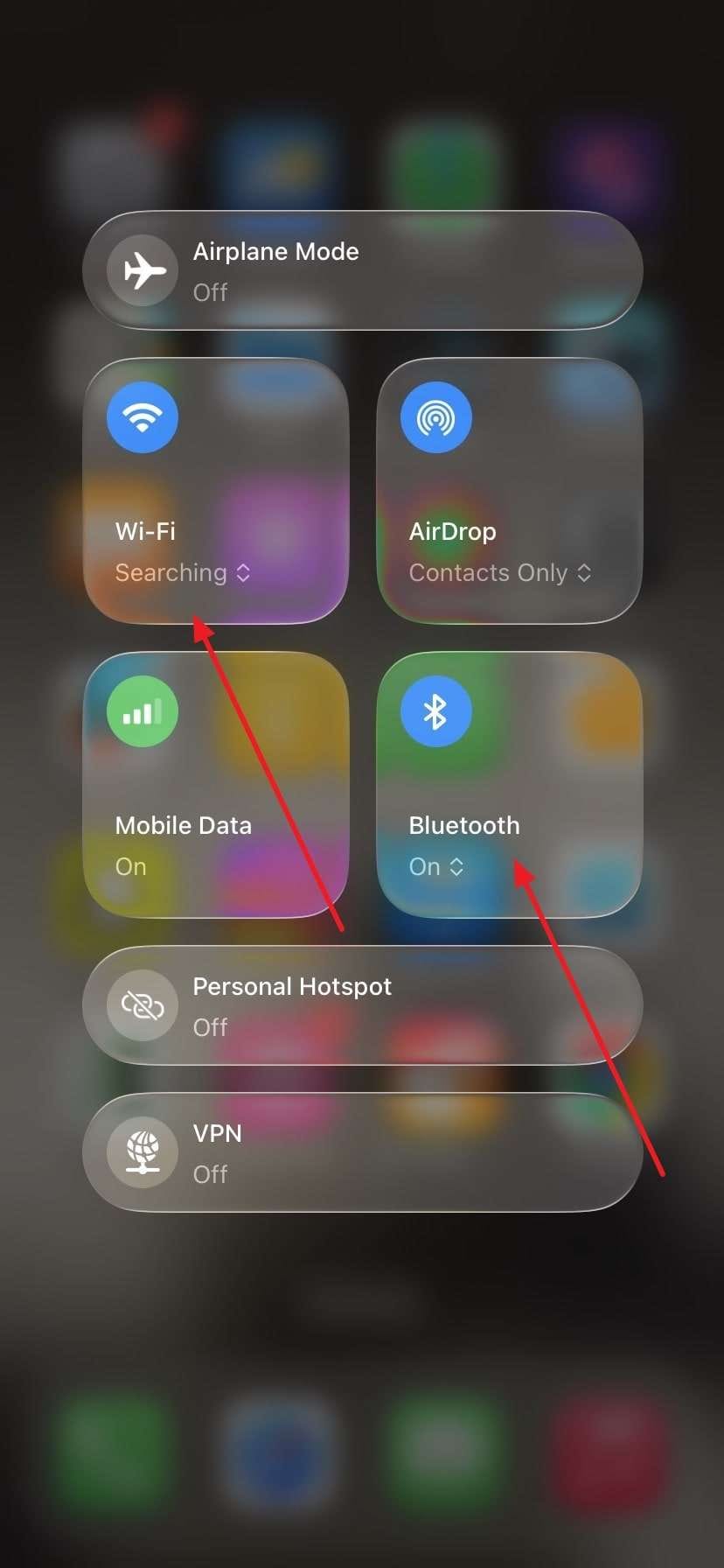 enable bluetooth and wifi