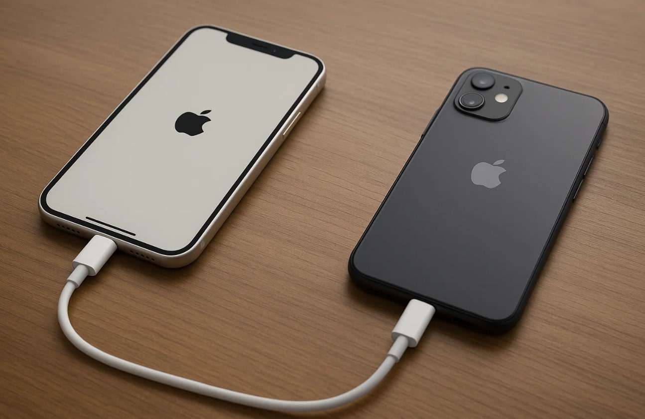 connect iphones using usb cables