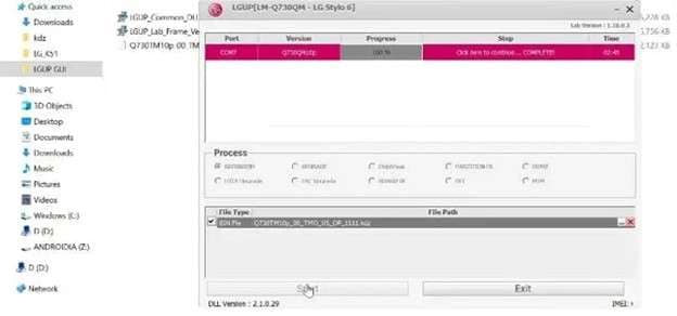 complete lgup process