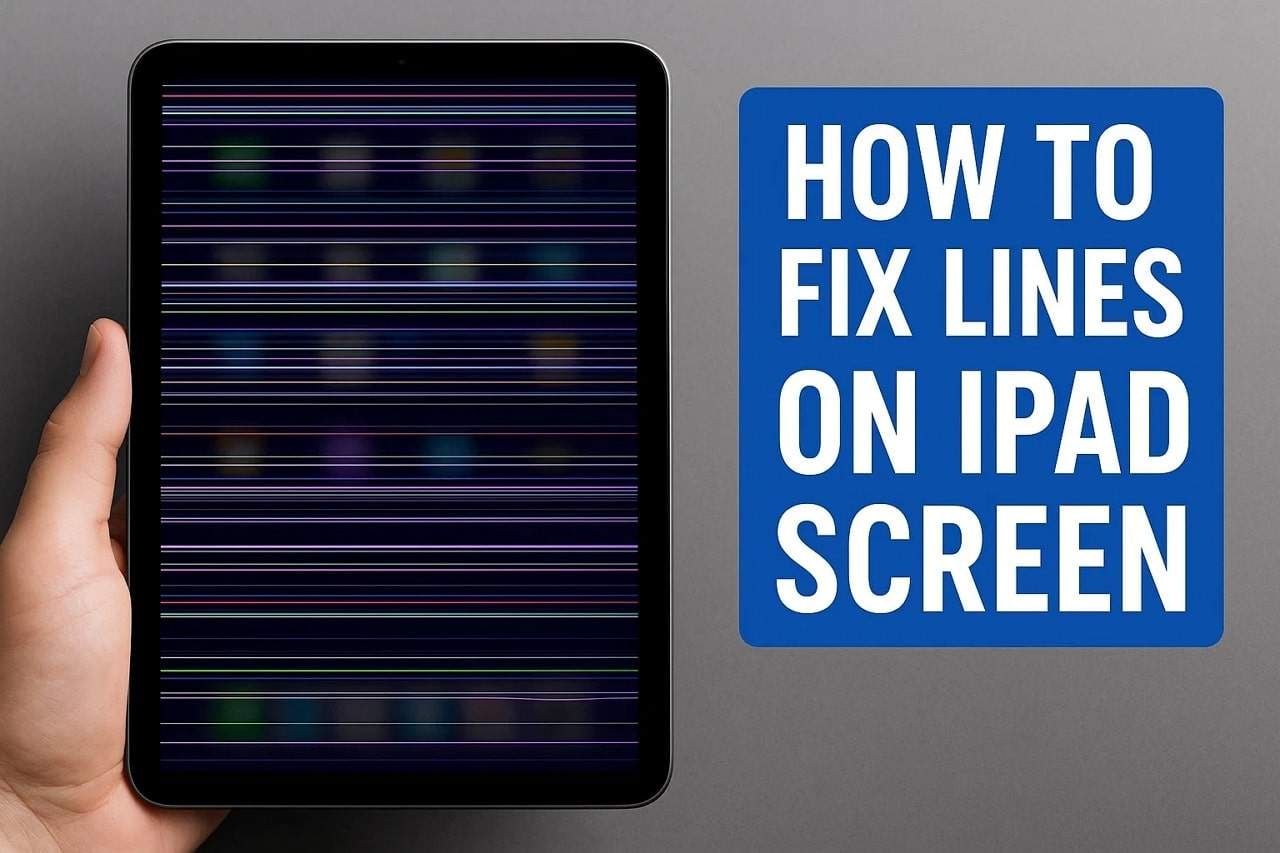 streaks on ipad screen