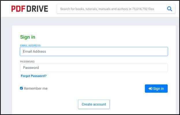 create an account and contact pdf drive support