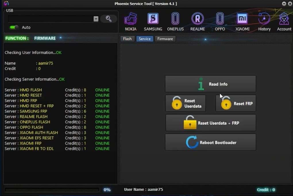 phoenix service tool frp lock