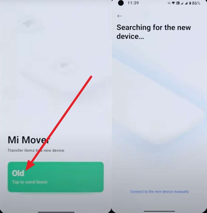 pick the old redmi phone