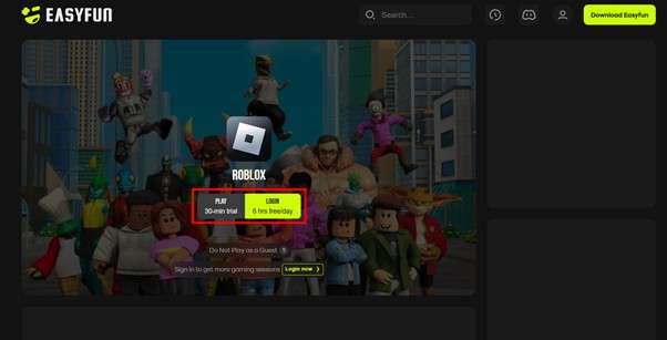 log in to roblox account