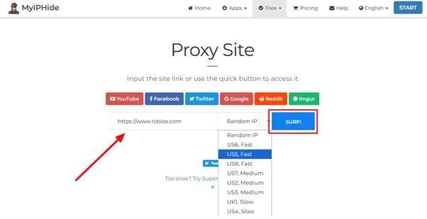 access roblox unblocked through proxy