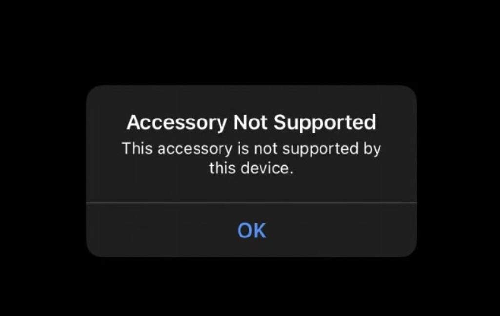 accessory uses too much power tips