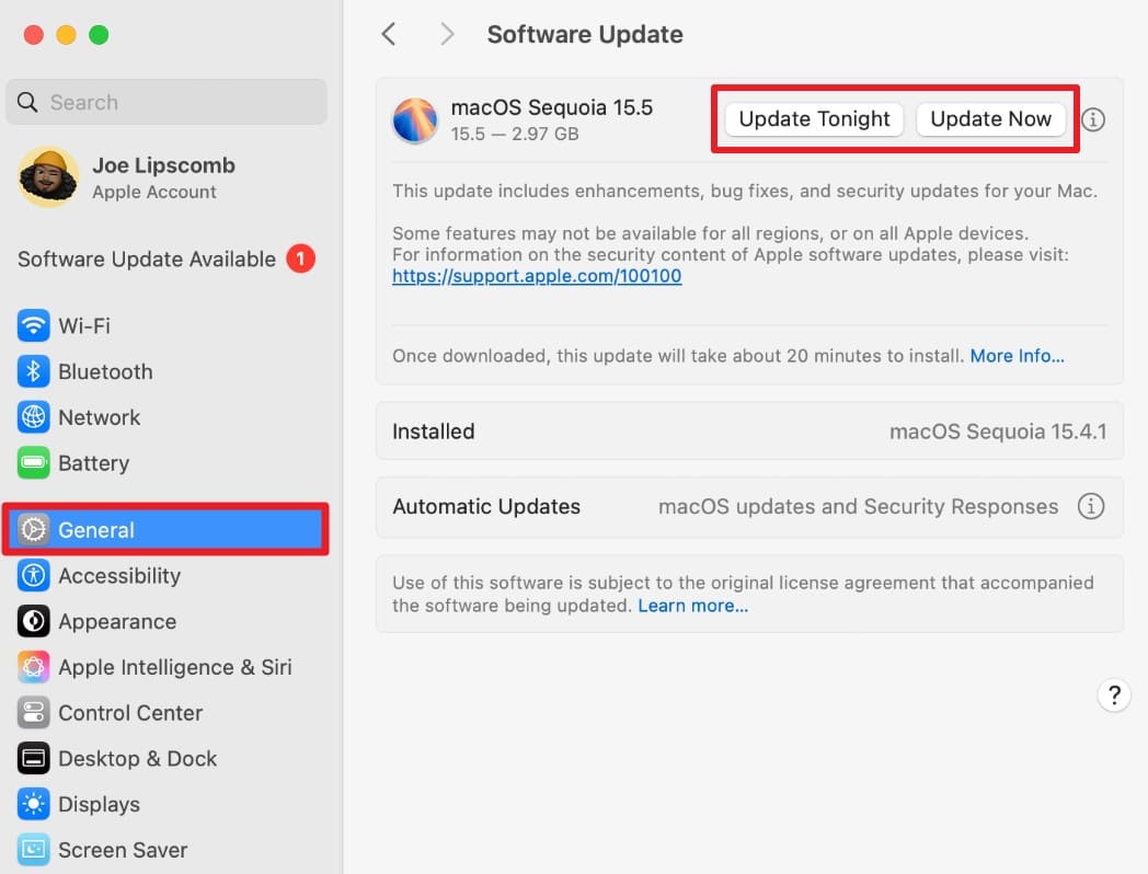 update mac to update finder