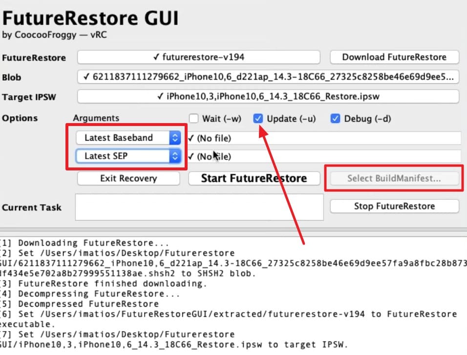 tick the update button