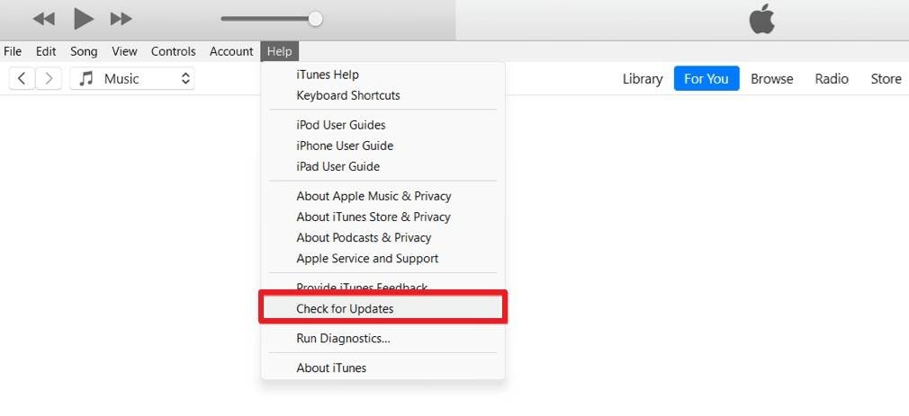 check for the updates