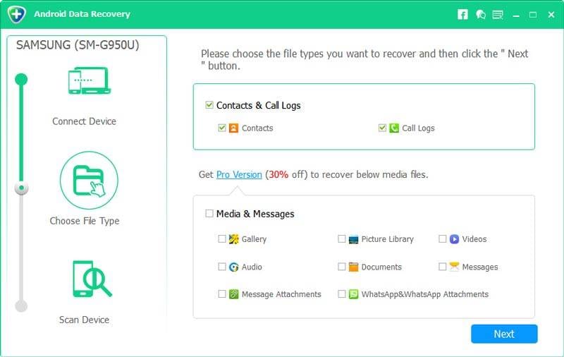 aiseesoft free android data recovery