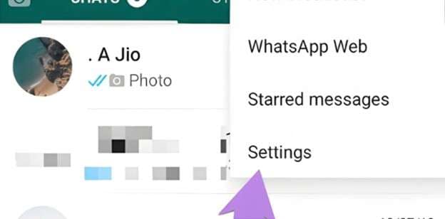 go to settings