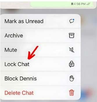 access lock chat option