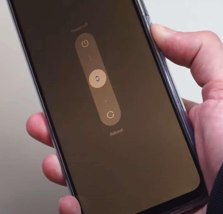 press the power button