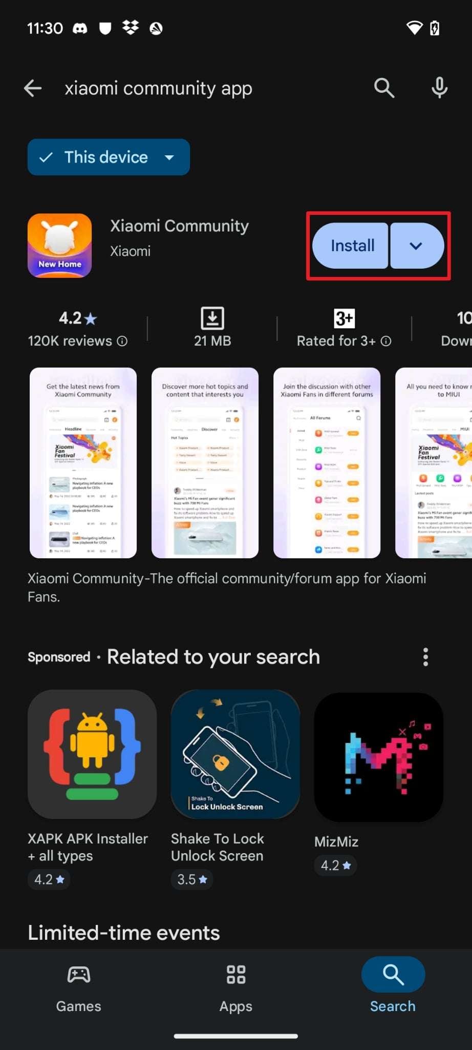 install xiaomi community app