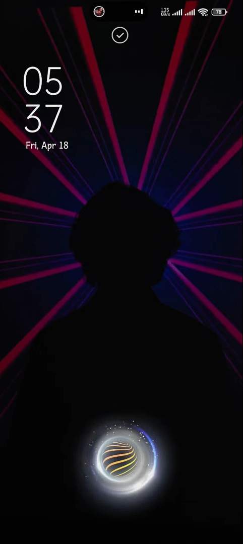 view mi fingerprint theme lock screen