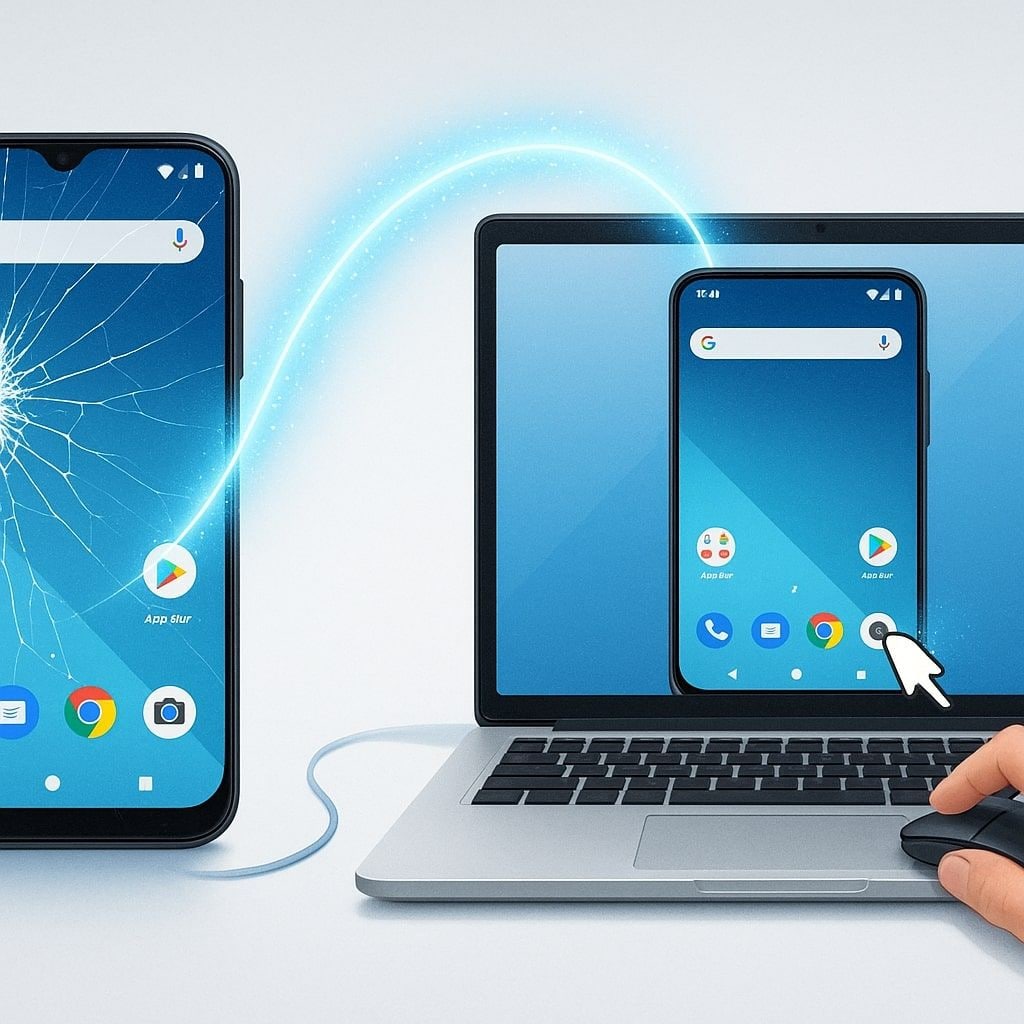 Control broken Android from PC