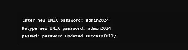 choose the new passcode
