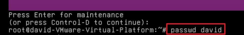 how to change password in ubuntu