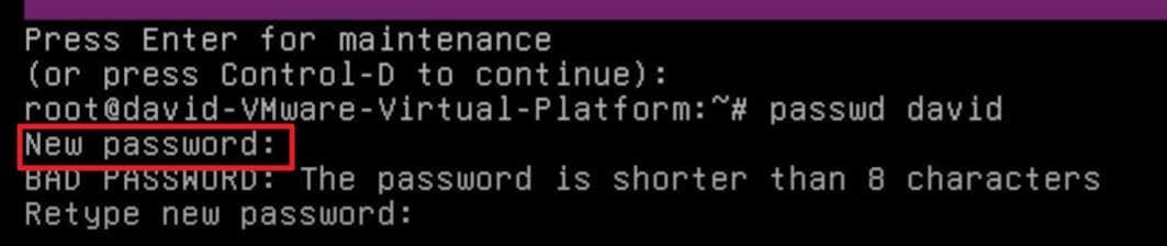how to change ubuntu password