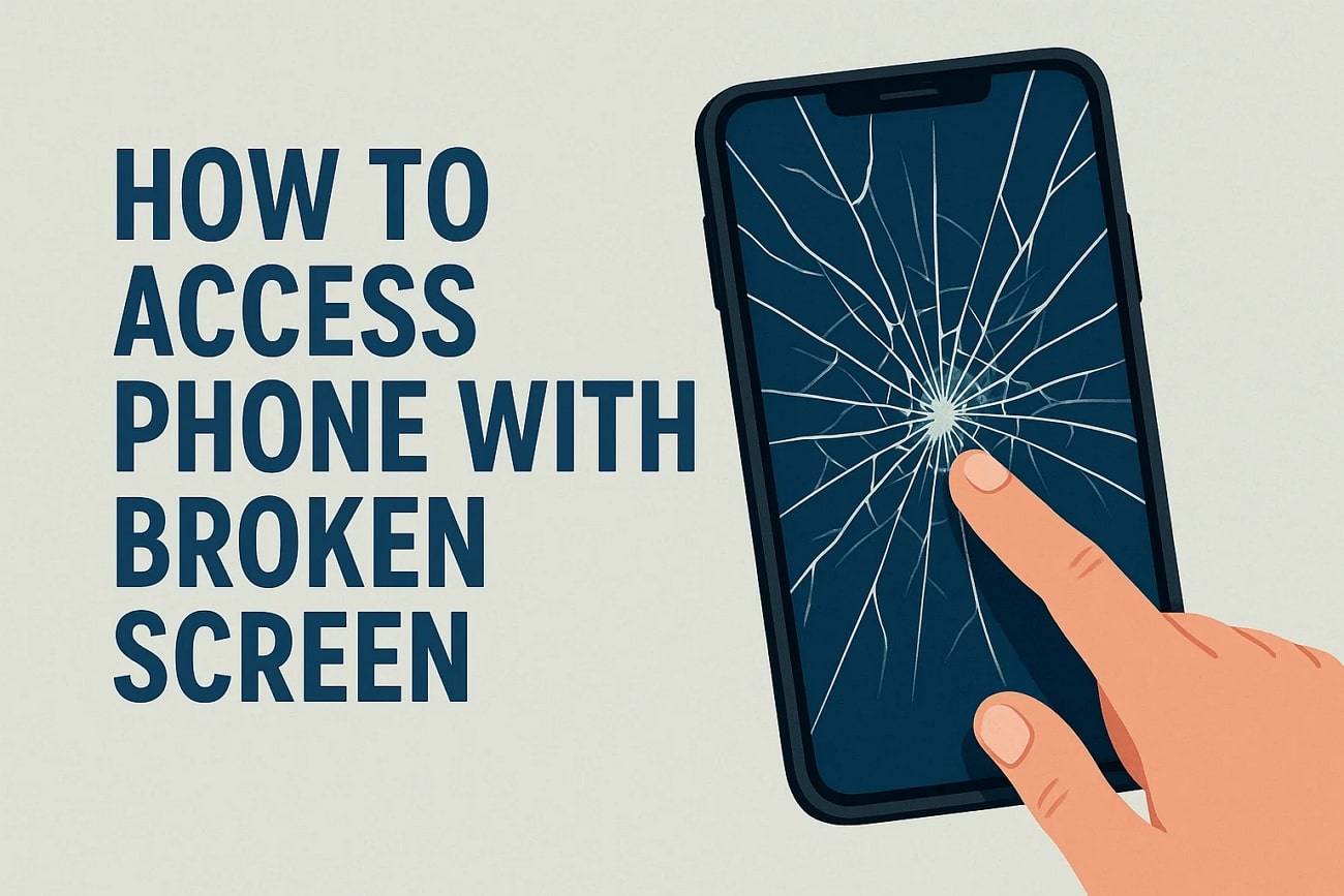 how to access phone with broken screen