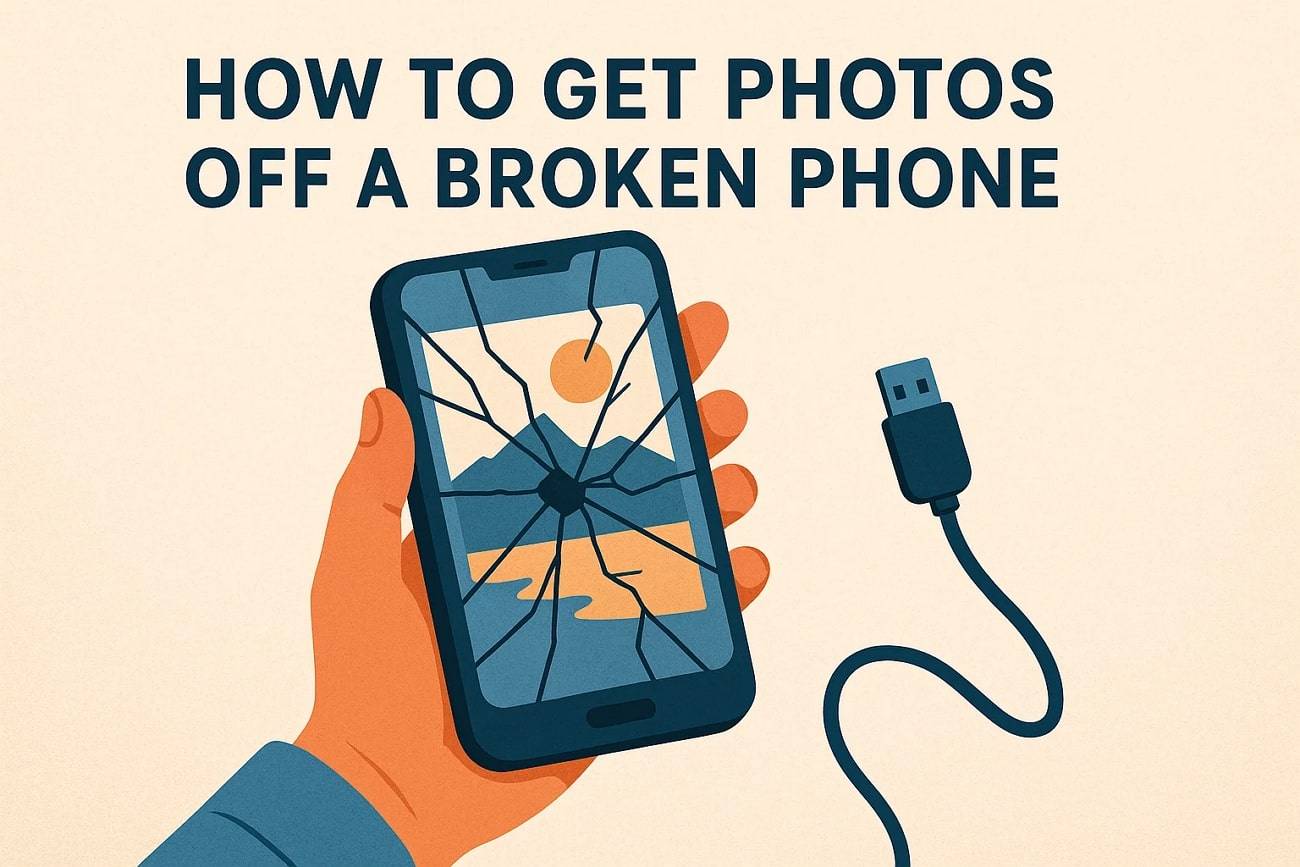 how to get photos off a broken phone