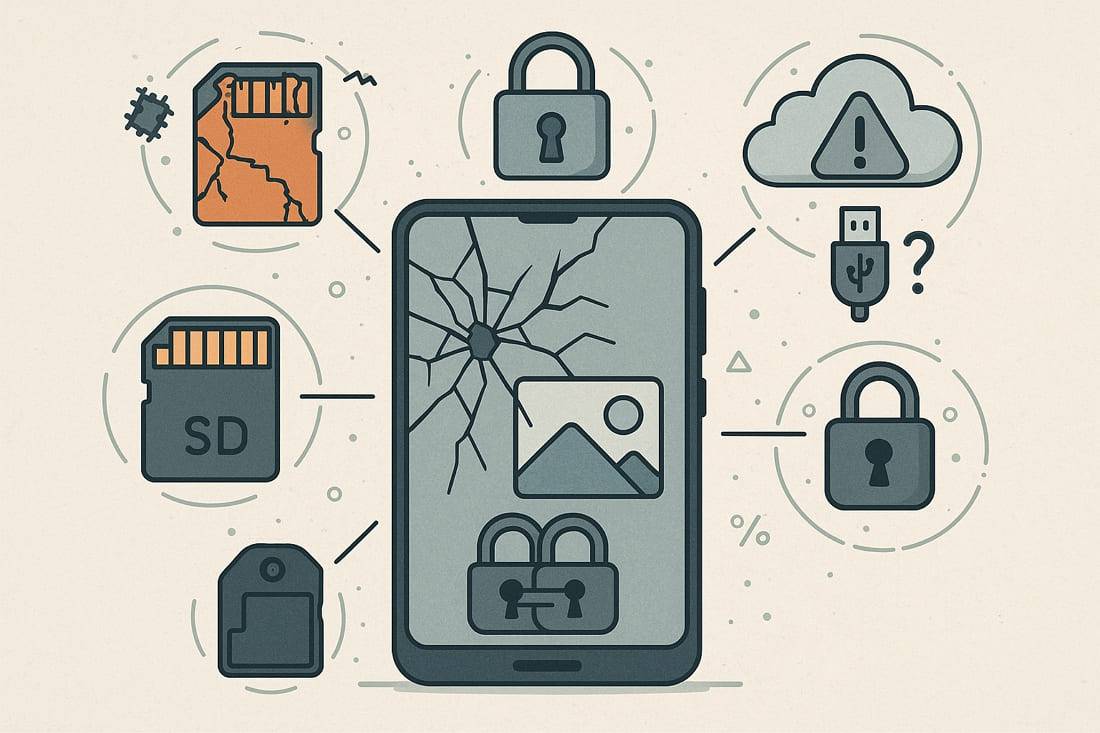 how to get pictures off a broken phone