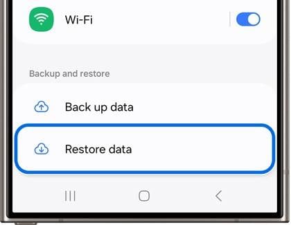 select restore data