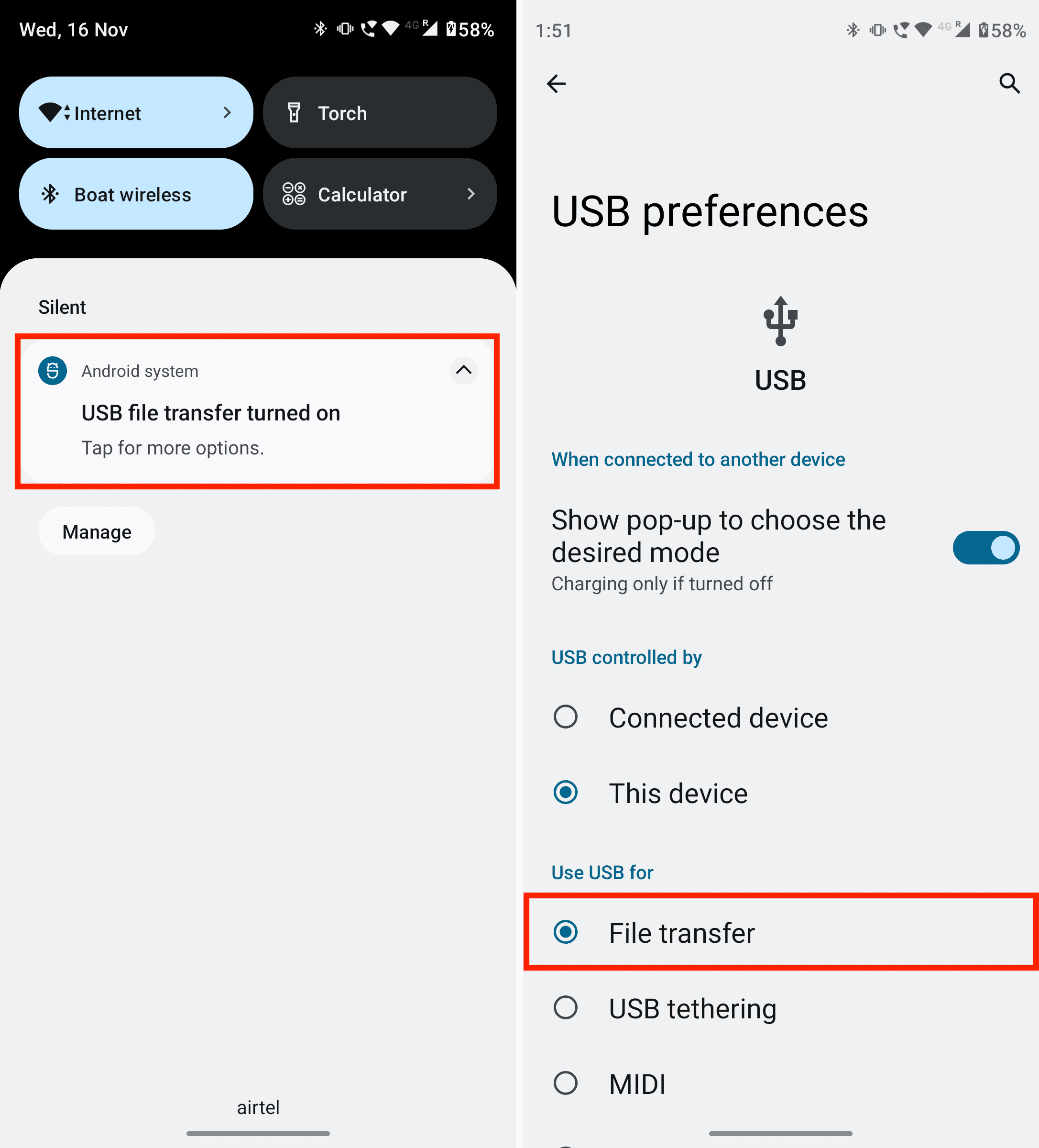 select file transfer
