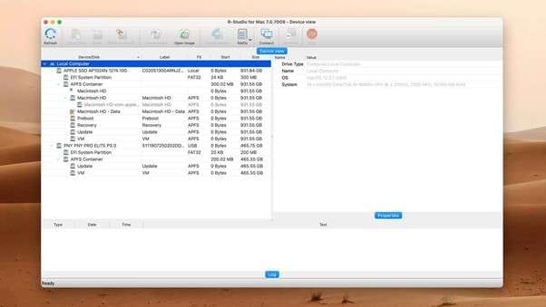 rstudio recovery interface