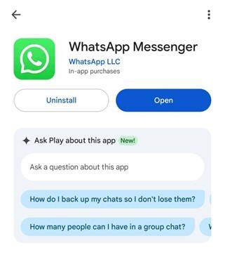 update whatsapp