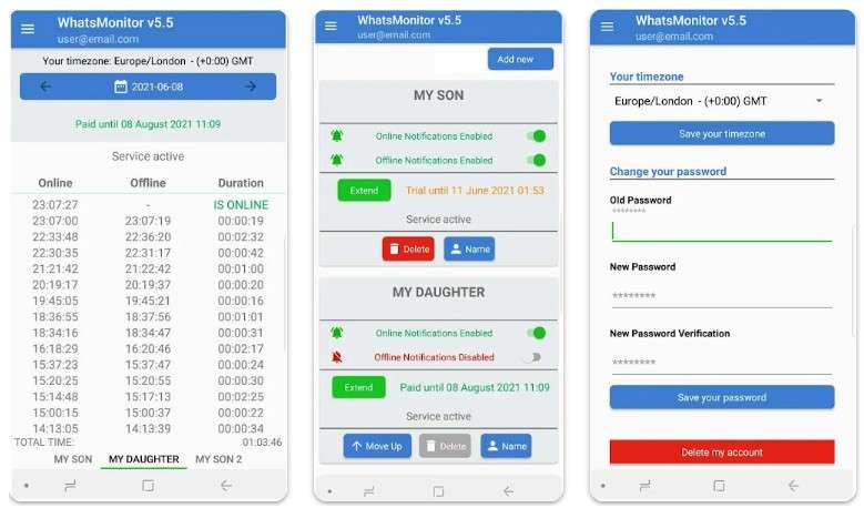 whatsapp online monitor
