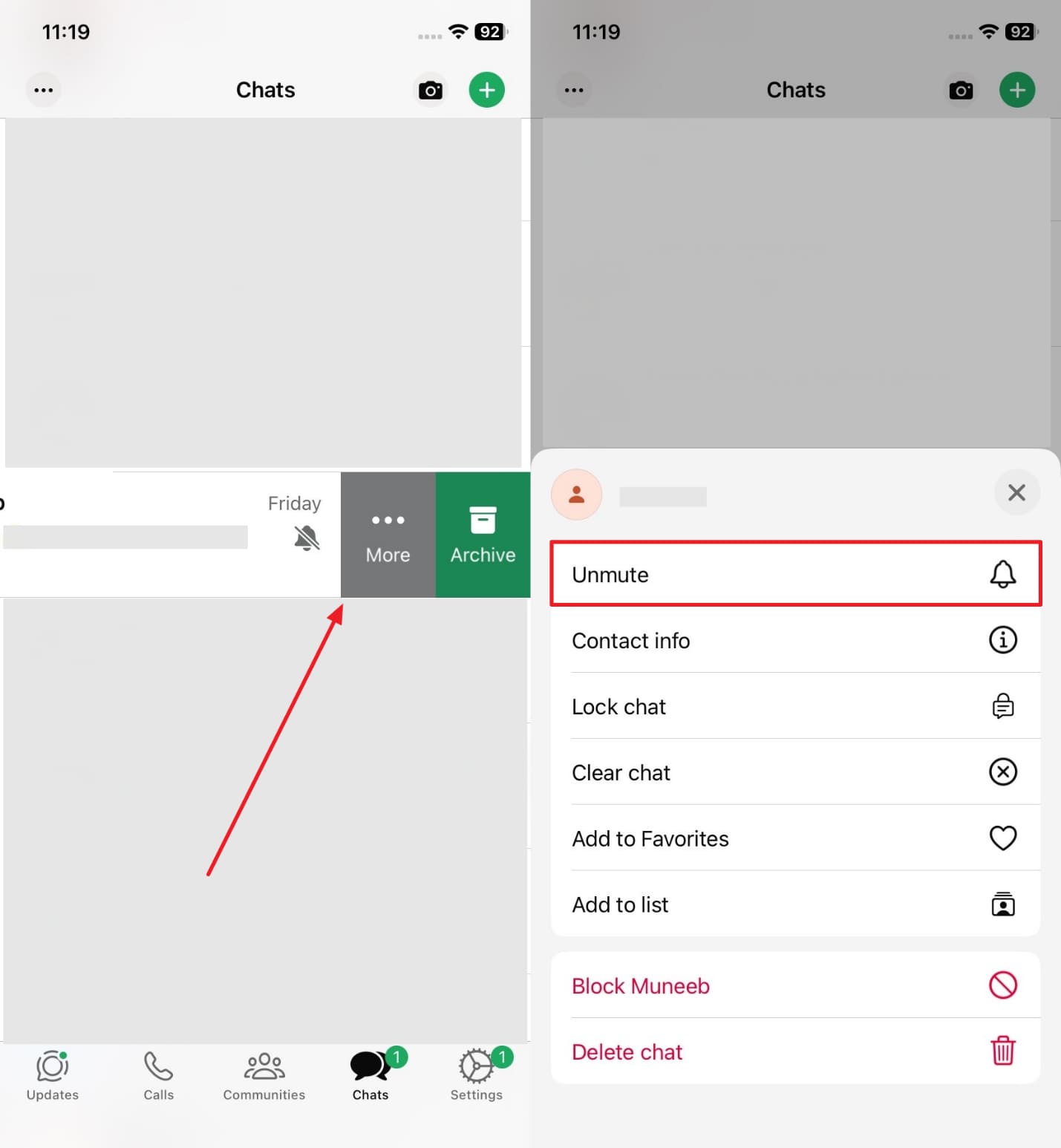 whatsapp is not showing notifications