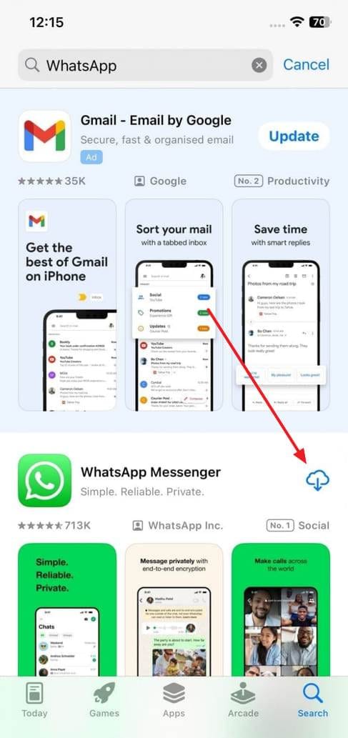install whatsapp on iphone