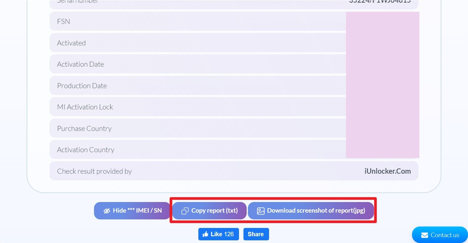 choose to copy or download report