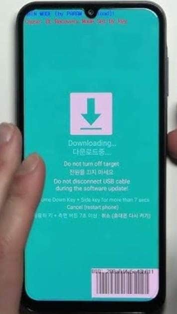 restart the samsung to exit