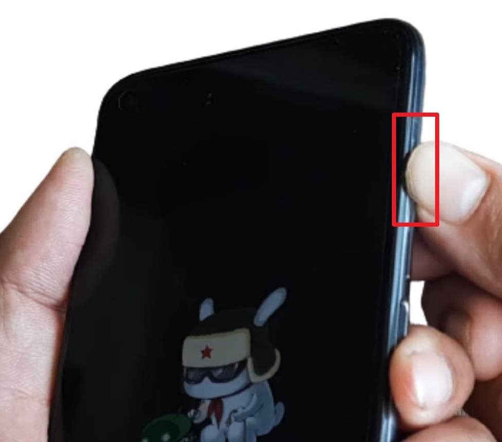 use the power button