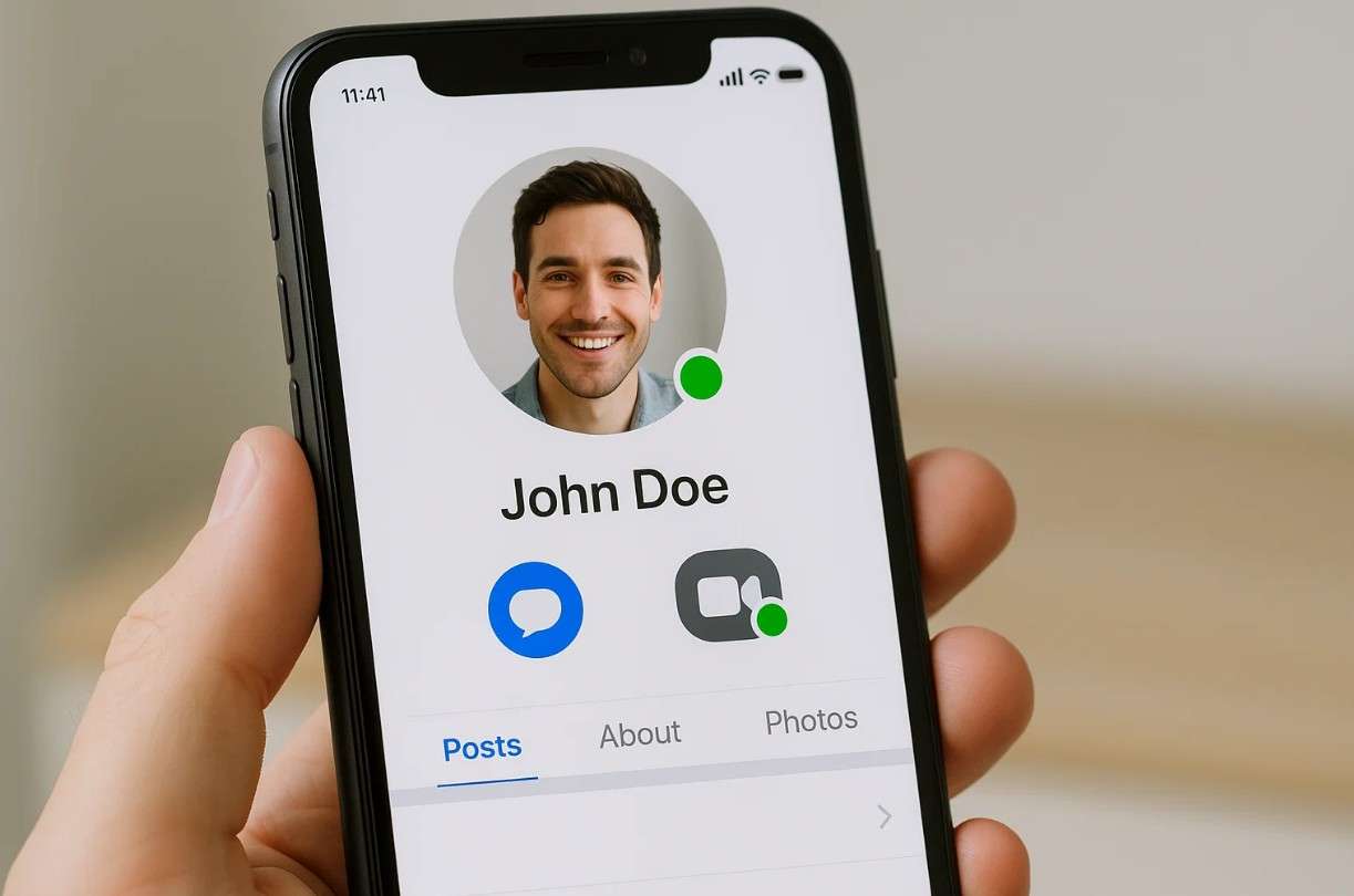 define green dot on facebook