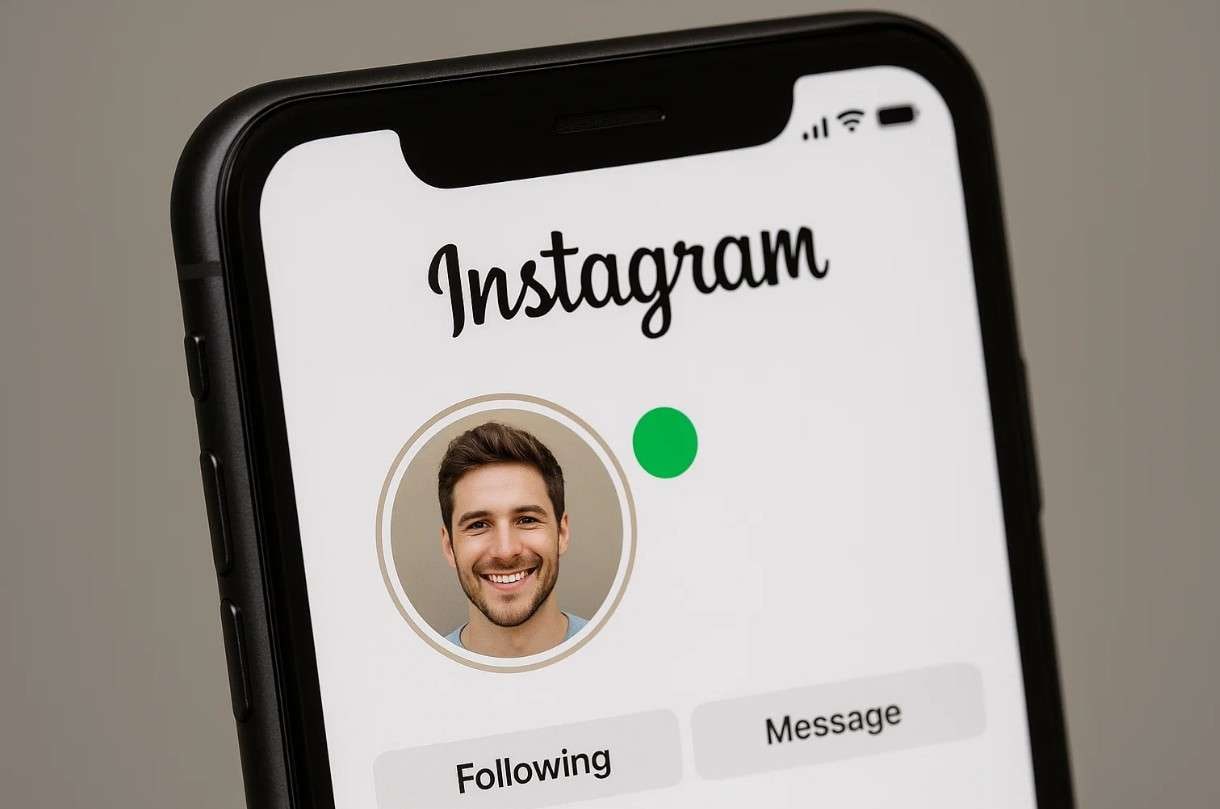 define green dot on instagram